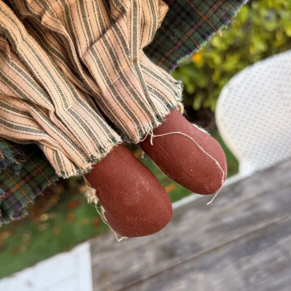 Vintage Handmade Primitive Winter Wendy Sew Pattern Christmas Snow Girl Snowman - Picture 11 of 11
